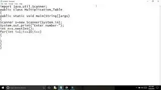 Java program for print multiplication table upto 10.