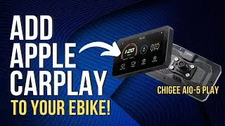 HOW TO TURN YOUR EBIKE INTO A SMART ELECTRIC BIKE  WITH APPLE CARPLAY - Chigee AIO-5 Play Review