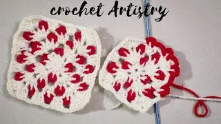 Crochet square pattern for beginners: learn how to make Crochet square