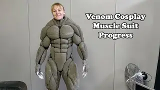 Venom Movie Cosplay Costume Muscle Suit Tutorial | Progress