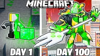 I Survived 100 Days as EMERALD PENCILMAN in Minecraft!