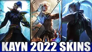 ALL KAYN SKINS 2022 | Including Nightbringer Kayn Prestige Edition