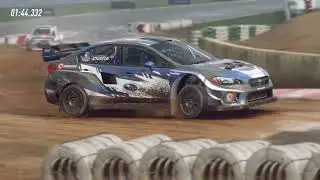 Subaru WRX STI RallyCross - Mettet Belgium, Wet