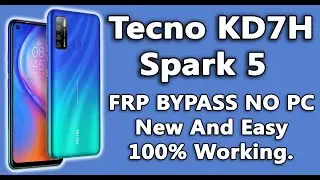 Tecno KD7H Spark 5 FRP Bypass New And Easy Method 100% Working.