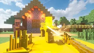 Midas Touch in Realistic Minecraft Village in Teardown