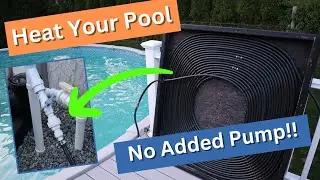 ABOVE GROUND POOL HEATER using solar, w/out adding an additional water pump. Extend your pool season