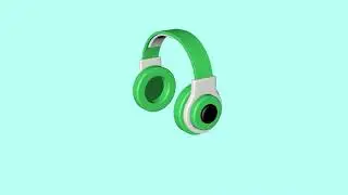 Cinema 4D simple headphones animation