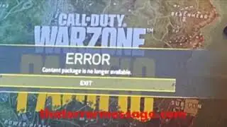 Content package is no longer available. (Call of Duty)