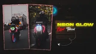 Bike NEON GLOW EFFECT Video Editing Tutorial | Biker Neon Effect | Neon effect reels editing 🔥