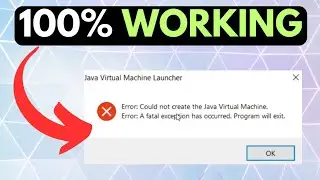 Fix Error Could Not Create The Java Virtual Machine On Windows