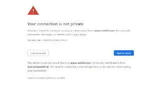 Mengatasi Your Connection is Not Private / Koneksi Anda Tidak Pribadi  di Google Chrome