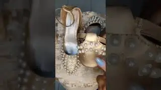 Old heels makeover|upgrade old heels|old to new designer heels |DIY old to new heels#shorts#fashion