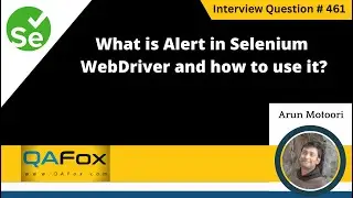What is Alert in Selenium WebDriver and how to use it (Selenium Interview Question 