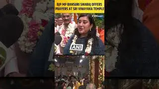 BJP MP Bansuri Swaraj offers prayers at Sri Vinayaka Temple in Delhi on Ganesh Chaturthi