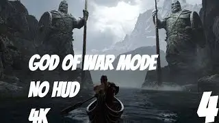 God Of War Part 4 -Bringing down statues Give me god of war mode + No Hud mode walkthrough