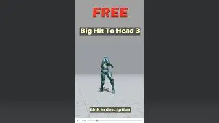 Big Hit To Head 3. Free Mixamo animation for Daz Studio's Genesis 9.