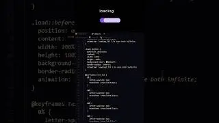 Loading Animation using Html and Css 