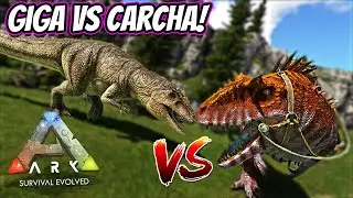 CARCHA VS GIGA Stat Breakdown And Comparison! || Ark Survival Evolved