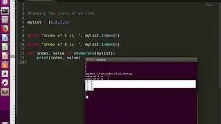Python How to Find the index of an item in a List or Array