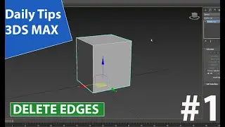 How to delete Edges - 3ds max tutorial basics part - 1