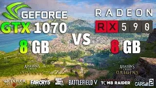 RX 590 vs GTX 1070 Test in 8 Games