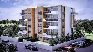 Lüks Apartman Turu - Daire ve Dış Cephe Tasarımı Modelleme - Apartman Projesi