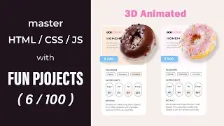 06 - 3D Animated Product Card | Master HTML / CSS / JavaScript with Fun Projects (6/100)