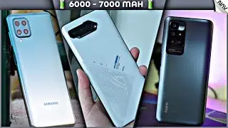 Smartphones With 6000 - 7000mAH Battery 🔋🔋 Capacity