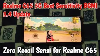 Realme C65 5G Best Sensitivity BGMI 3.4 Update | Zero Recoil Sensi for Realme C65