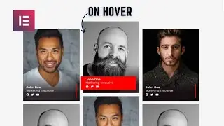 Cool team member area with nice hover effect | elementor tips and tricks