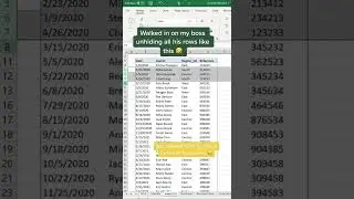 Unhide your Excel rows using this shortcut to save you tons of time! 