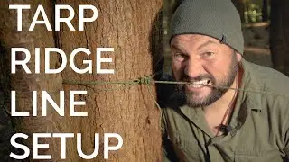 Tensioned Ridgeline Setup Tutorial (Tarp Ridge Line Setup)