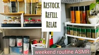 Motivational weekend preparations | pantry restock | refill | silent vlog | ASMR | Malayalam