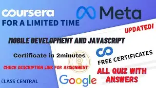 Mobile Development and JavaScript(week1-4) All Quiz Answers.#coursera #mr #quiz #quiztime #courses