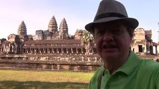 Angkor Wat temple, a drive through town before a walk around the temple