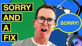 Sorry and a Fix | How to fold and store a portable chromakey green screen