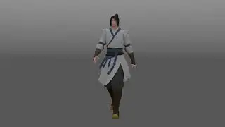 3D TaiBai Walk Cycle Animation