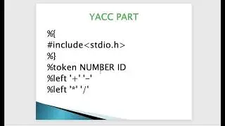 LEX and YACC Program to recognize a valid arithmetic expression that uses operators +, -, * and /.