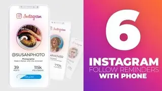 Instagram Follow Reminder With Phone | After Effects Template