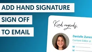 Add handwritten signature to your email (Gmail, Outlook, MacMail)