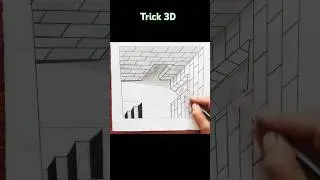 3D drawing wall 😲 #3dart #drawing #shorts #ytshorts #youtubeshorts #short