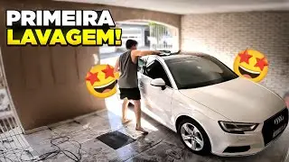 LAVAGEM DETALHADA AUDI A3 SEDAN 1.4 pela primeira vez 💦 CARRO NOVO