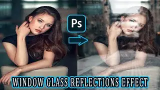 Easily add glass window reflection effect in photoshop