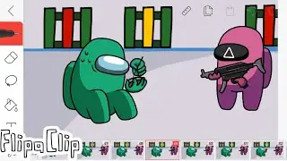 Among us: Squid Game Animation 2 | Flipaclip Animation tutorial