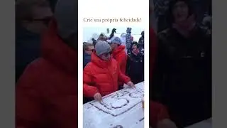 Epic Party Moment: Man Creates Imaginary DJ Booth out of Snow!