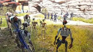 Purge Troopers VS Droids Army Star Wars NPC Battles Ep 18 (Jedi: Survivor NPCs Wars)