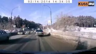 Колейность на Байновском мосту в Каменске