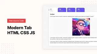 Modern Tab - HTML CSS Javascript