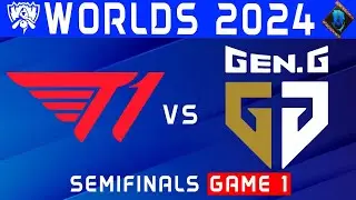 T1 vs GEN Highlights Game 1 | Worlds Semifinals 2024 | T1 vs Gen.G by Onivia