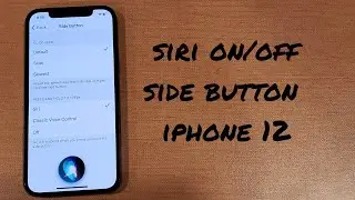 how to turn on siri side button iphone  12